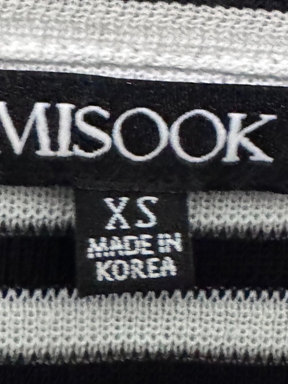 Misook Vintage Striped Black & White Knit Long Blazer, New without Tags, Size:XS - Picture 6 of 6